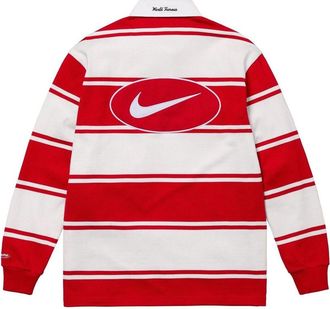 SUPREME x Nike Stripe Rugby Red SS25KN1-RED