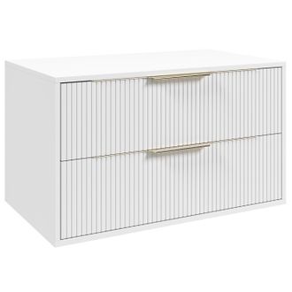 Badplaats Mueble De Lavabo Rimini 80 Cm - Blanco Mate - Mueble De Ba&ntilde;o Con