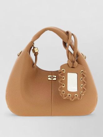 Ganni mini hobo bucket bag adjustable strap