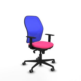 Piqueras y Crespo Piqueras Y Crespo - Jorquera Sincro Malla Azul Similpiel Rosa Brazos 1d Base Nailon Ruedas 65mm Engomada