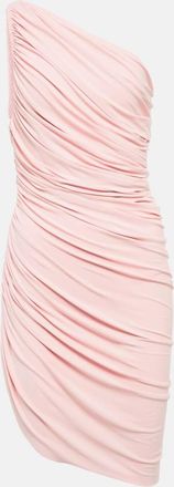 Norma Kamali Miniabito Diana asimmetrico con ruches