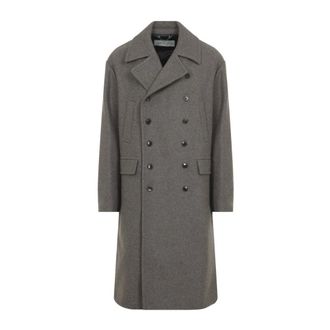 Dries Van Noten Rascott Bis Coat - male - Dries Van Noten - Double-Breasted Coats - Gray - S - Coats