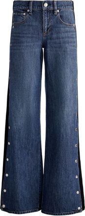Alice & Olivia Flared Leg Denim Jeans