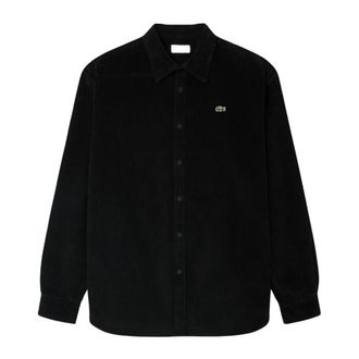Lacoste Camicia in Corduroy Vestibilit&agrave; Regular - - Shirts - Uomo - Nero - XL