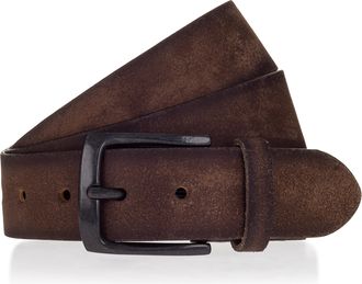 Mustang Lederg&uuml;rtel MUSTANG, Herren, Gr. 11,5, schwarz braun, Rindsleder, G&uuml;rtel Lederg&uuml;rtel, Vollrindleder in Antik-Optik, Dornschnalle, 4 cm breit