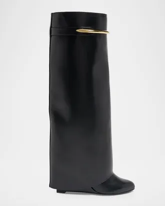 Givenchy Shark Pinch Leather Boots