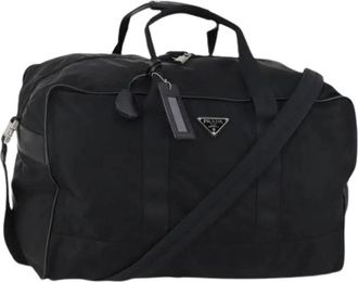 Prada Pre-owned Nylon Weekendtas - unisex - Vintage Weekendtas - Zwart - ONE Size - Nylon - Vintage