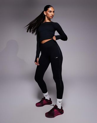 Nike One Dri-FIT - Leggings a portafoglio neri-Nero