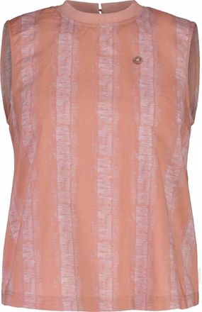 Maloja Womens Eiger Tank Top In Mauve Ribstripe