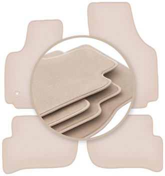 OEM Alfombrillas Beige Premium Para: Seat Toledo Iii Monovolumen 2004-2012