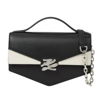 Karl Lagerfeld Handbags, female, Black, Size: ONE SIZE Studio Shoulder Bag