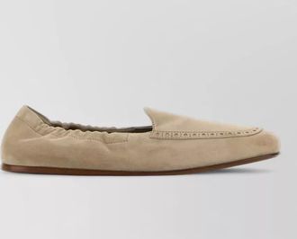 Churchs rika suede loafers elasticated trim flat