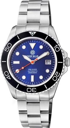 Deep Blue Pro Diver 200 Automatic Blue Dial Mens 42 mm Watch PD200DKBLUE