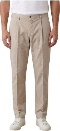 BRIGLIA 1949 Pantalone in cotone - Heren - Chinos - Beige - M - Katoen - Broeken