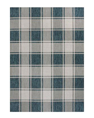 Jonathan Y Designs Jonathan Y Sabine Traditional Farmhouse Bold Gingham Indoor/Outdoor Area Rug