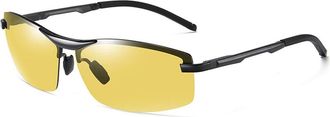 Generic Polarized Night Vision Sunglasses with Intelligent Discoloration for Universal Driving - Self-adjusting Temples for Men - Ideal for Travel and Decorat