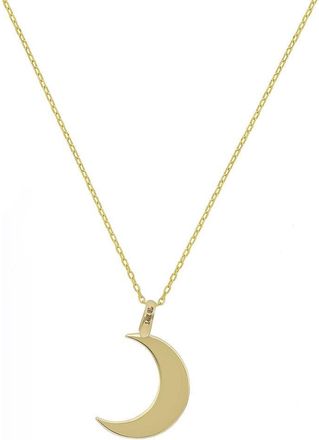 Bony Levy 14K Gold Crescent Moon Pendant Necklace in 14K Yellow Gold at Nordstrom Rack, Size 18