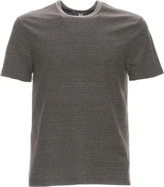 James Perse Grey Mrms3170 Pvrp Short-Sleeve Crew Neck Cotton-Blend T-Shirt