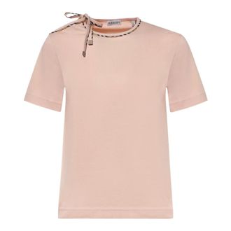 Burberry Compact T-Shirt - female - Burberry - T-Shirts - Pink - XS - Tops