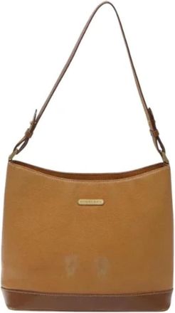 Burberry Tweedehands leren handtassen - Dames - Vintage Handtas - Bruin - ONE Size - Leer - Vintage