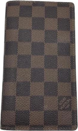 Louis Vuitton Pre-owned Damier Canvas Portemonnee - Dames - Vintage Accessoires - Bruin - ONE Size - Vintage