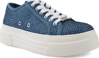 Candie's Buttercup Platform Sneaker in Blue at Nordstrom, Size 10