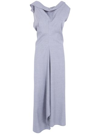 Victoria Beckham Tailored Midi Dress Draped