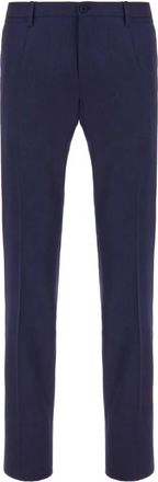 Dolce & Gabbana Tailored Virgin Wool Pants - Heren - Slim Fit Broeken - Blauw - XL - Broeken