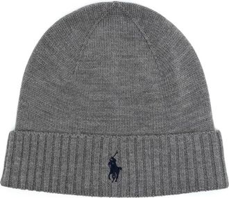Polo Ralph Lauren Koude weer hoeden voor mannen - Heren - Hoeden - Grijs - ONE Size - Wol - Accessoires