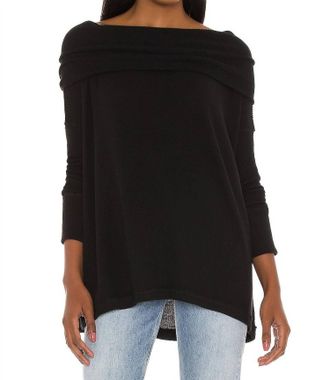 Free People Juicy Long Sleeve Top In Black