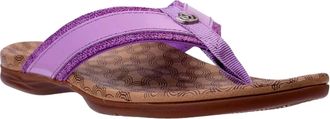Spenco Womens Spenco Cabo A596582 Flip Flop Purple Slip On Thong Sandals GAL1707