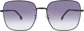 HUGO BOSS Grey Shaded Square Unisex Sunglasses BOSS 1613/F/SK 0003/9O 59