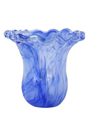 Vietri Onda Cobalt Glass Small Tulip Vase in Blue at Nordstrom