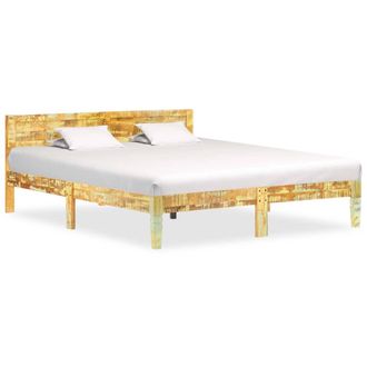 vidaXL Vidaxl - Estructura Cama Sin Colch&oacute;n Madera Maciza Reciclada 180x200 Cm