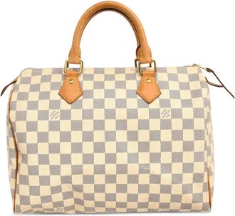 Louis Vuitton Borsa a mano Damier Azur Speedy 30 2014 - Toni neutri
