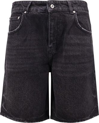 Represent Tailored Stone-Washed Denim Bermuda Shorts-Uomo