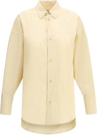 Darkpark Katoenen Overhemd - Dames - Overhemden - Beige - S - Katoen - Overhemden