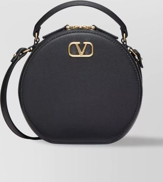 Valentino Garavani vlogo round leather clutch bag