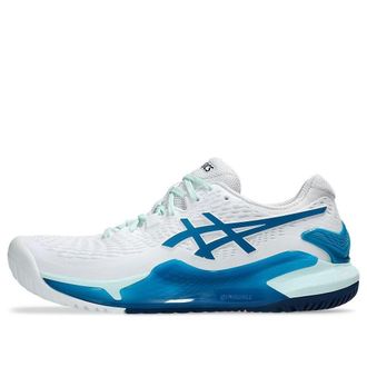 Asics (WMNS) ASICS Gel-Resolution 9 White Teal Blue 1042A208-102