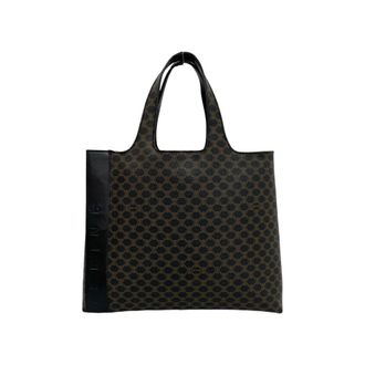 Celine Black Brown Pvc Leather Handbag Tote Bag (Pre-Owned)