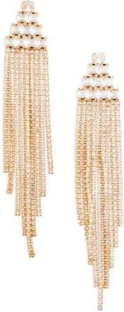 Tasha Crystal Fringe Statement Earrings in Gold Crystal at Nordstrom Rack