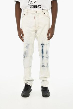 Dsquared2 Light Wash Distressed Jeans 17cm size 56