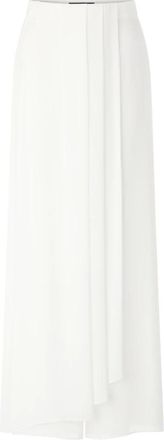Marc Cain Broeken, Dames, Wit, XL, Polyester, Willmar Wijde Broek