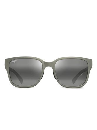 Maui Jim Paulele Af zonnebril met vierkant montuur - Grijs