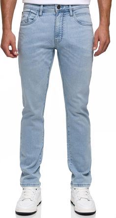 Indicode Regular-fit-Jeans INDICODE INCoil, Herren, Gr. 28, L&auml;nge 34, deep dusk, Denim/Jeans, Obermaterial: 77% Baumwolle, 21% Polyester, 2% Elasthan, Abriebef