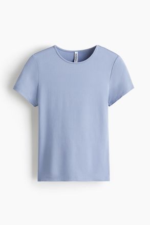 H&M T-Shirt aus Mikrofaser - Blue