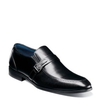 Stacy Adams Mens Buckley Moc Toe Loafer In Black