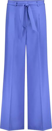 Betty Barclay Broeken, Dames, Blauw, XS, High Waist Wide Broeken