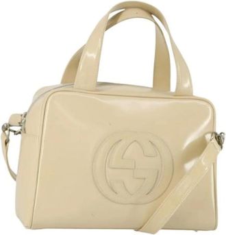 Gucci Pre-owned Handbags, female, Beige, Size: ONE SIZE Pre-owned Vintage Handbag