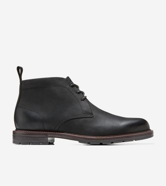 Cole Haan Mens Roundhill Grand Waterproof Chukka Boots - Black Size 10.5